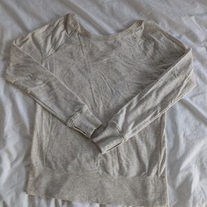 Cream Long Sleeve Top